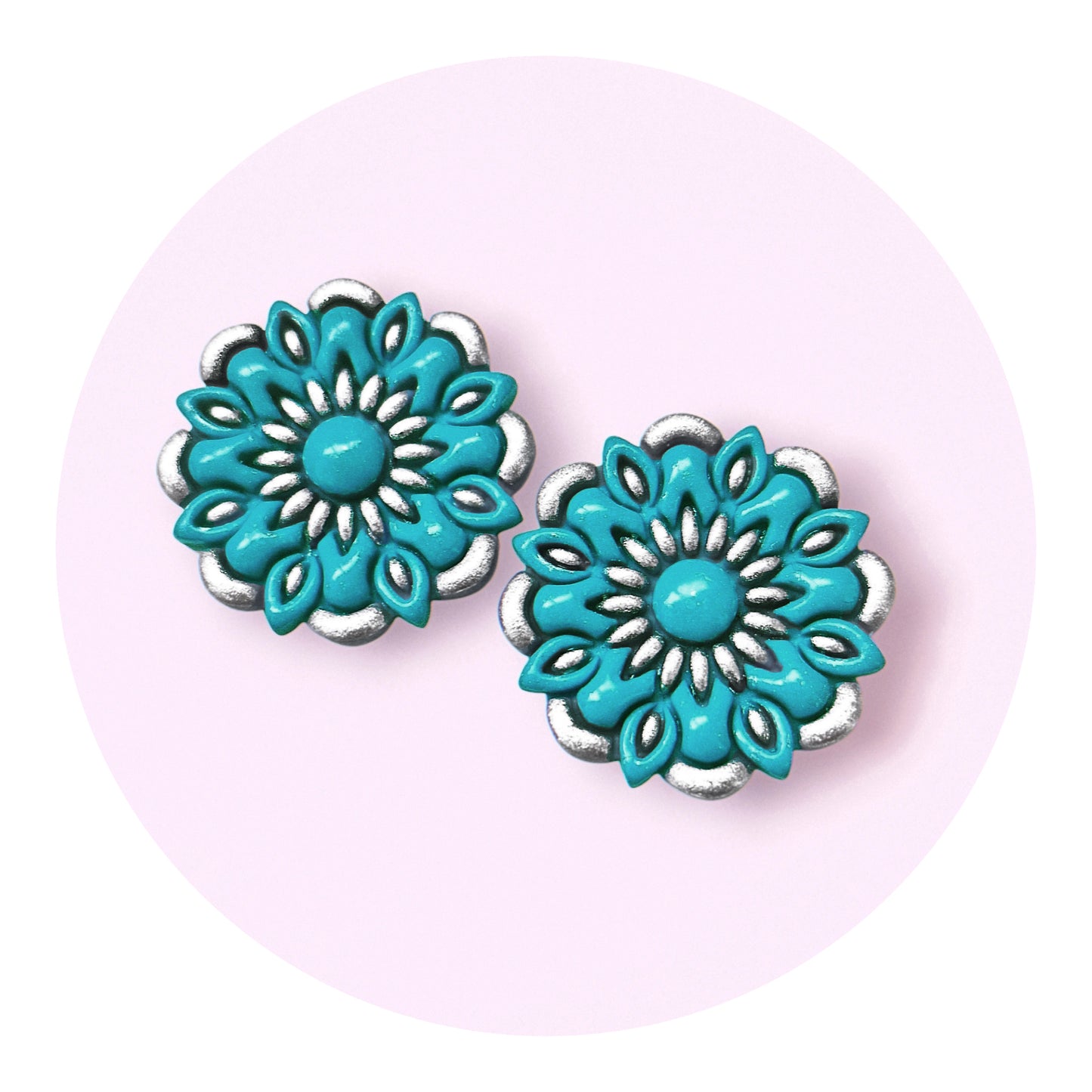 Carmen, turkos/silver