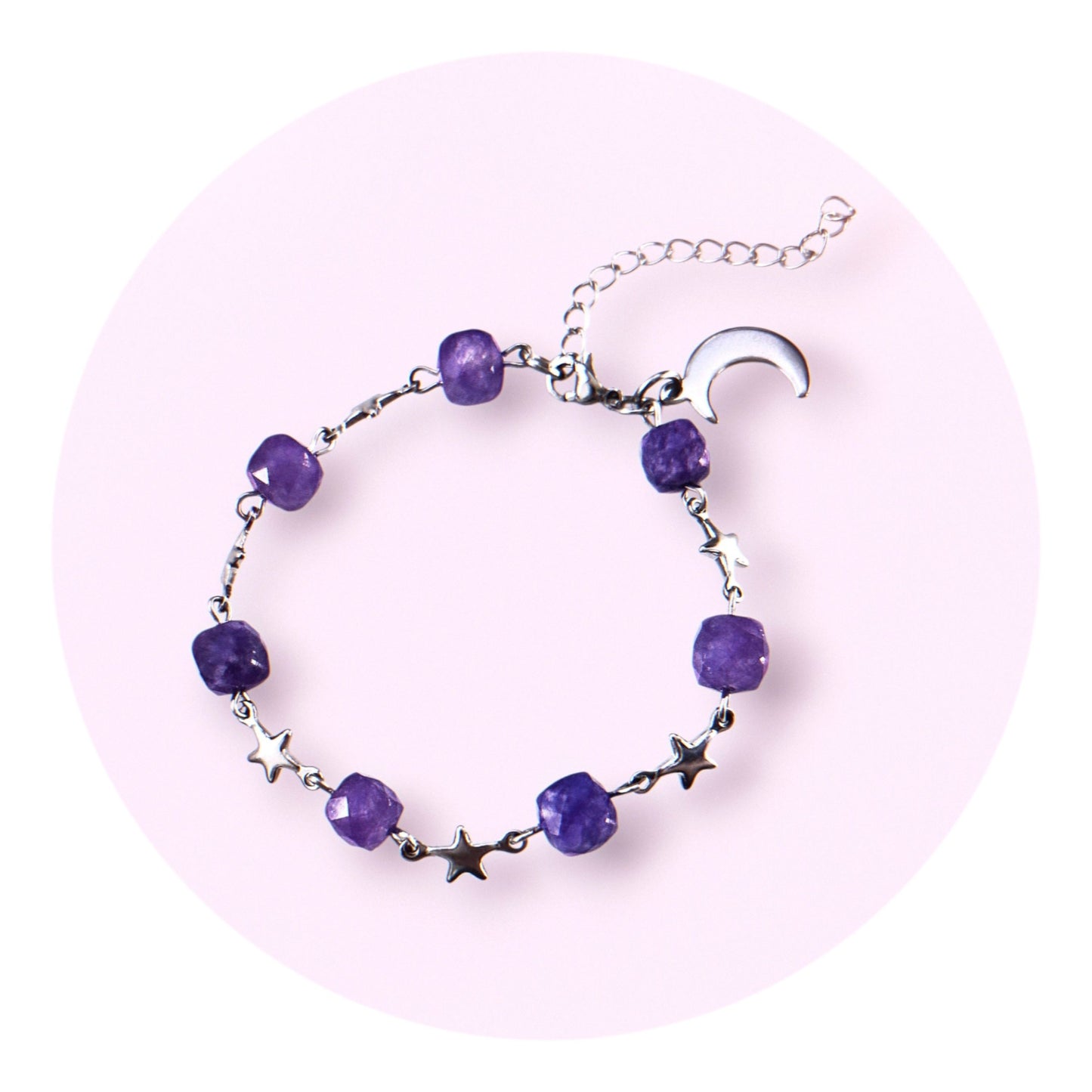 Night Sky, armband - Ametist