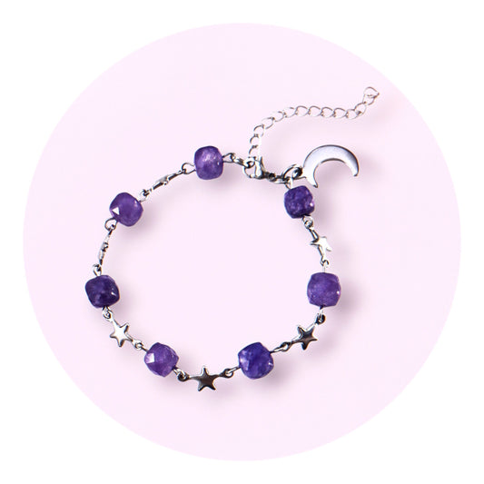 Night Sky, armband - Ametist