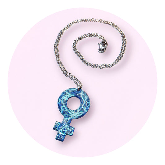 Petrol blossom, venus halsband