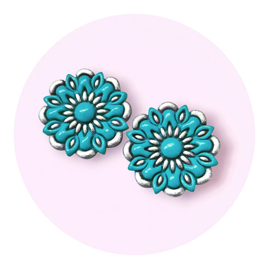 Carmen, turkos/silver