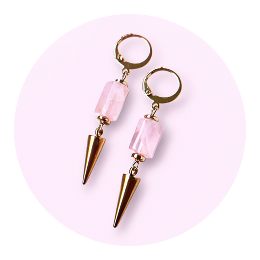 Crystal Spikes, Rosenkvarts guld