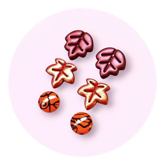Höstlöv (3 par studs)