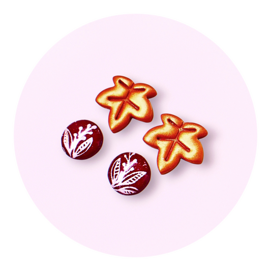 Höstlöv (2 par studs)
