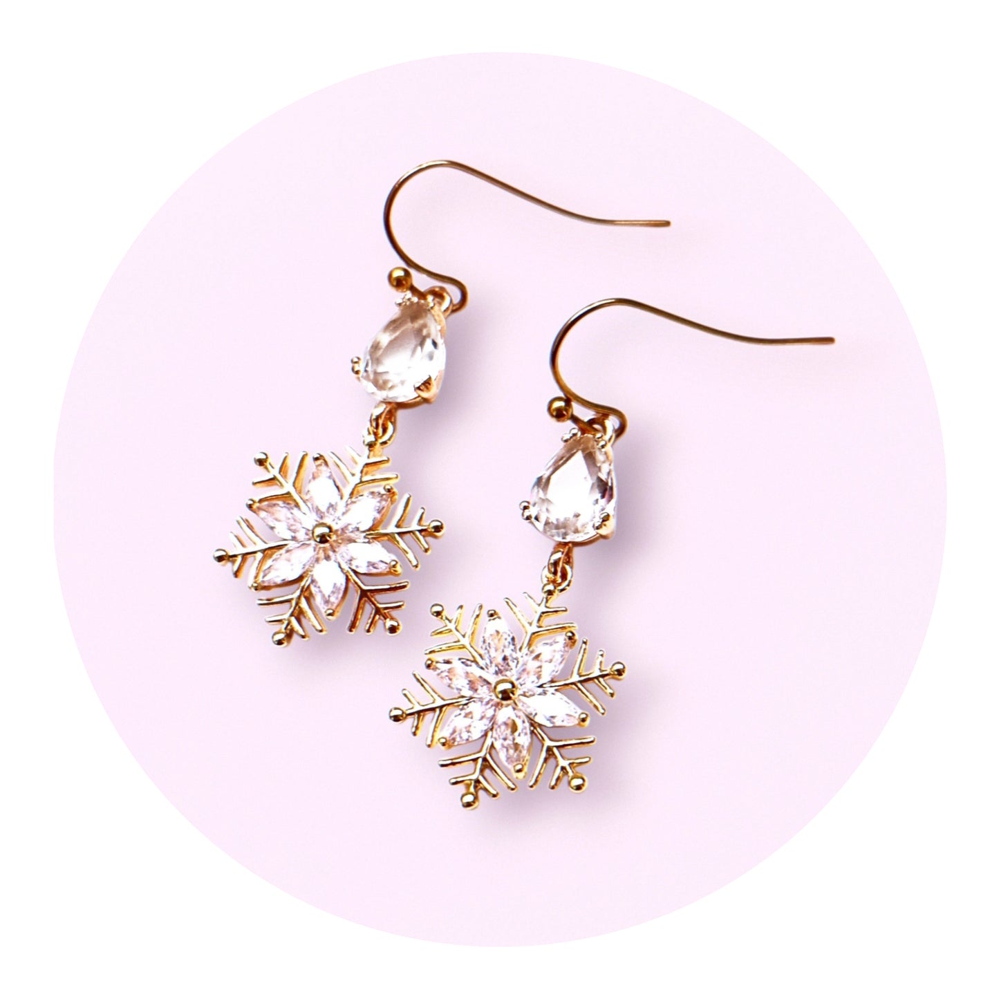 Snöflingor, Cubic zirconia (guld)