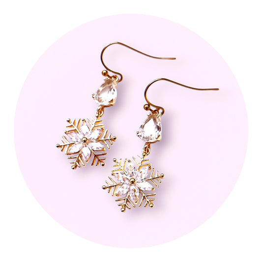 Snöflingor, Cubic zirconia (guld)