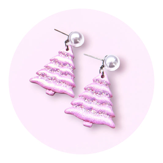 Julgranar, cotton candy glitter