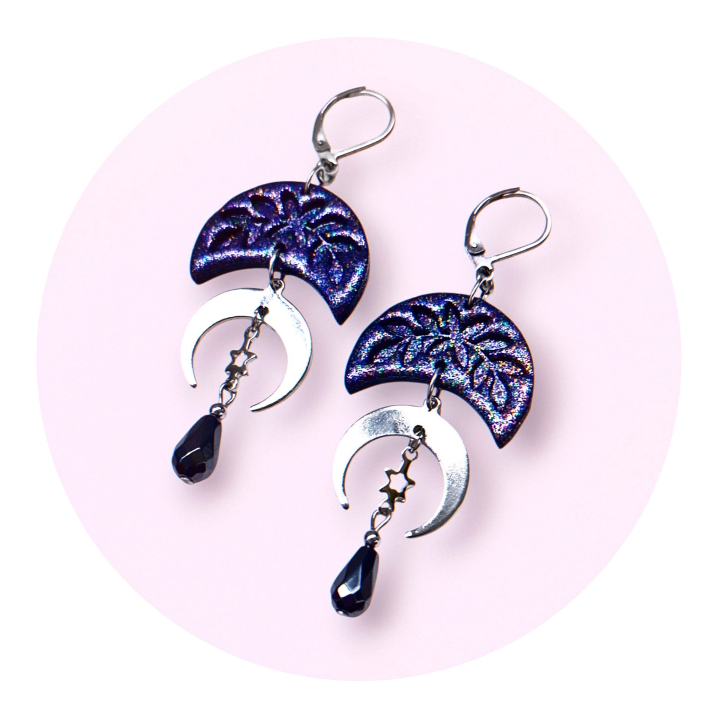 Moon of Life - Svart regnbågsglitter