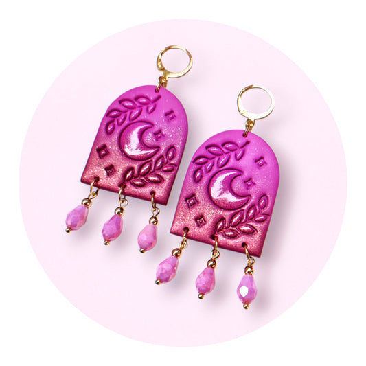 Branches of the Moon - Rosa/burgundy fade med skimmer