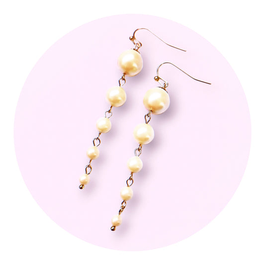 Dripping Pearls - Pastellgul (pärlemoskimmer)