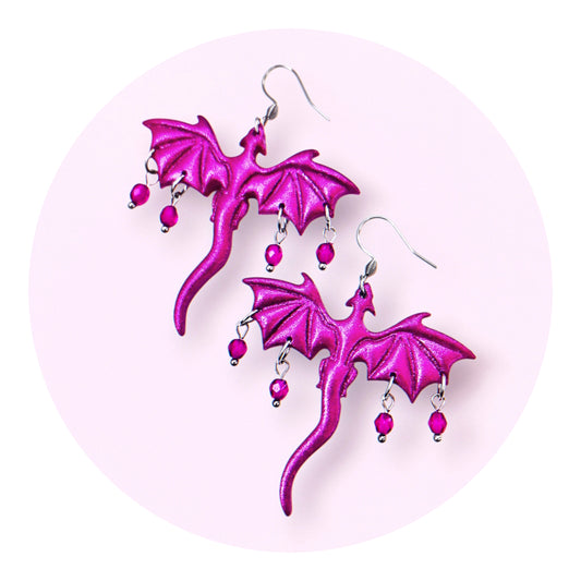 Drakar - Fuchsia pink (glitter)