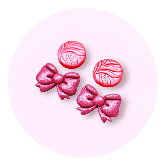 Dots & Bows - Solero Sunrise (2 par studs)