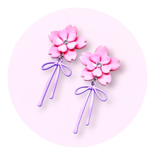 Sakura - Lila rosetter (pärlemor)