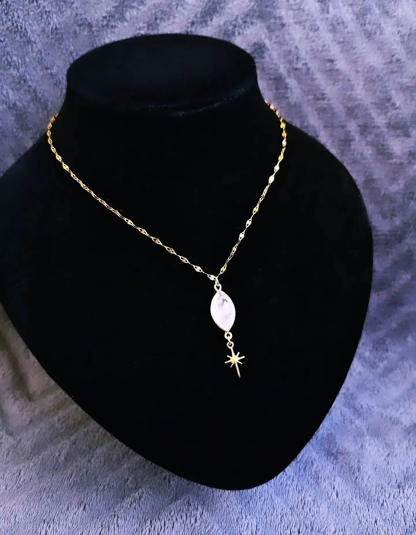Crystal Star - Klar kvarts (halsband)