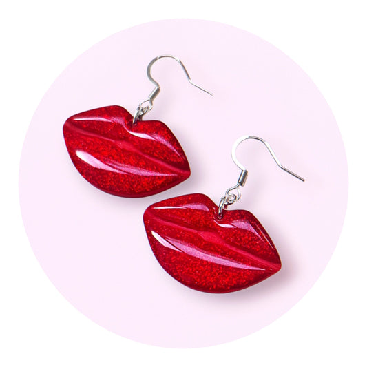Kissie, röd glittergloss