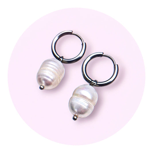 Pearlie M, sötvattenpärlor (silver)