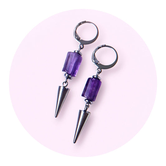Crystal Spikes, Ametist silver